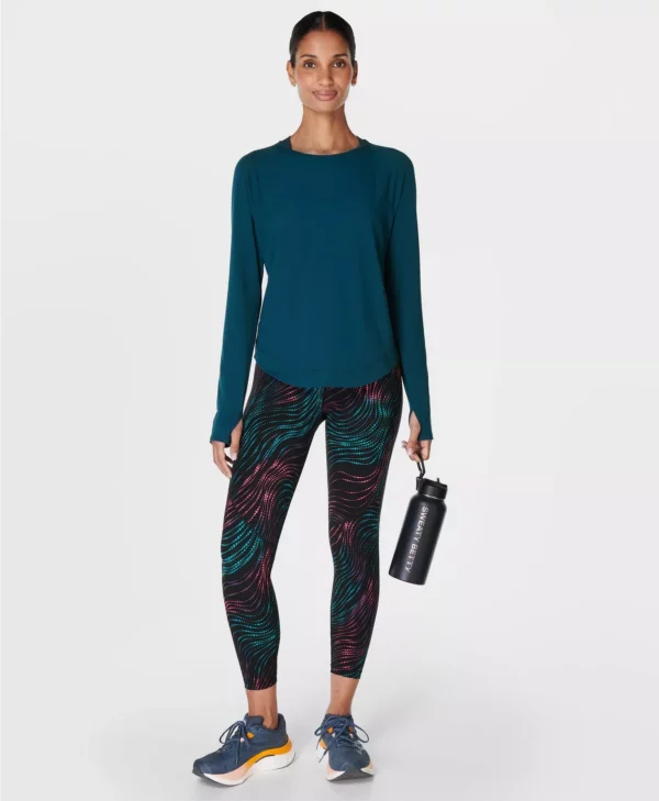 Power 7/8 Gym Leggings Zwarte Golfprint - Sweaty Betty Leggings