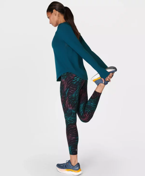 Power 7/8 Gym Leggings Zwarte Golfprint - Sweaty Betty Leggings