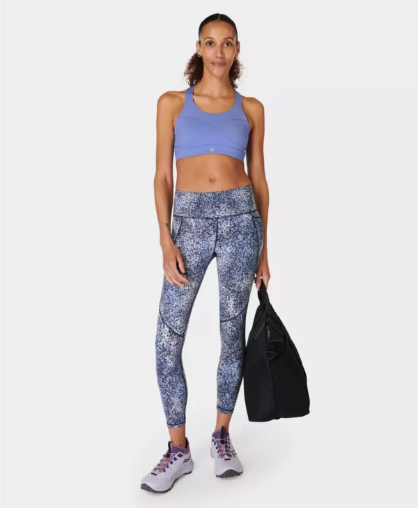 Power 7/8 Gym Leggings Blauwe Spikkelprint - Sweaty Betty Leggings