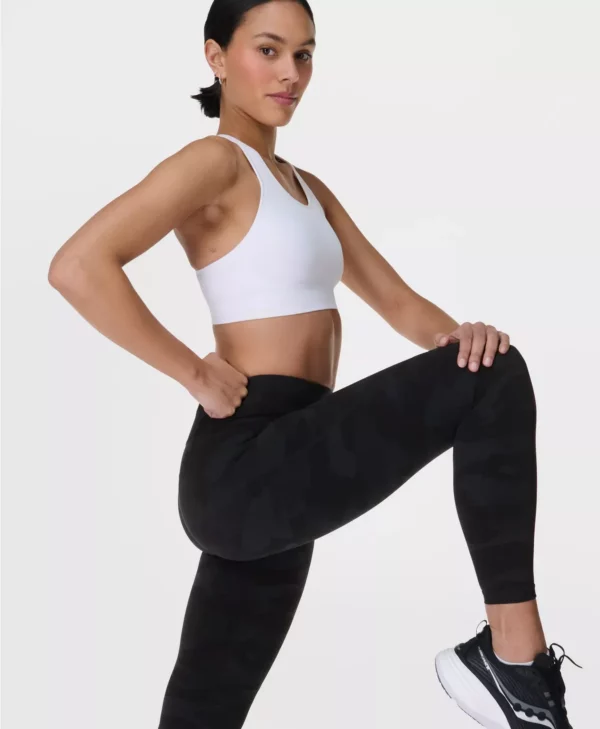 Power 7/8 Gym Leggings Zwarte Camouflageprint - Sweaty Betty Leggings