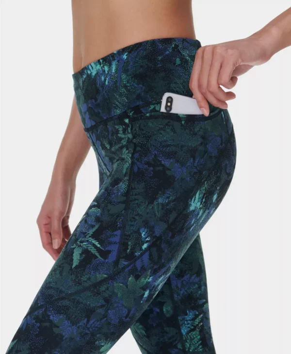 Power Gym Leggings Groen Bosprint - Sweaty Betty Leggings