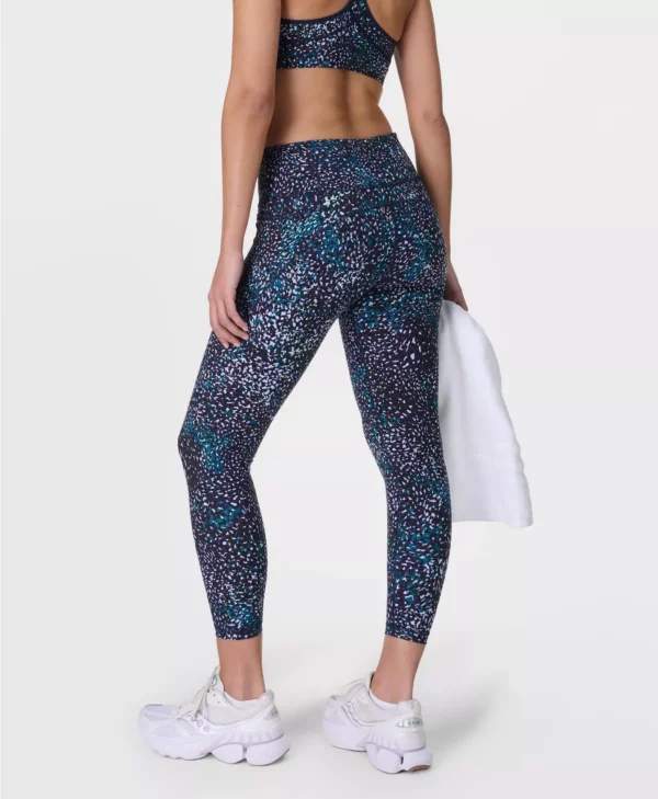 Power Gym Leggings Blauwe Aurora Print - Sweaty Betty Leggings
