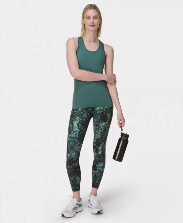 Power Gym Leggings Groene Vuurvliegprint - Sweaty Betty Leggings