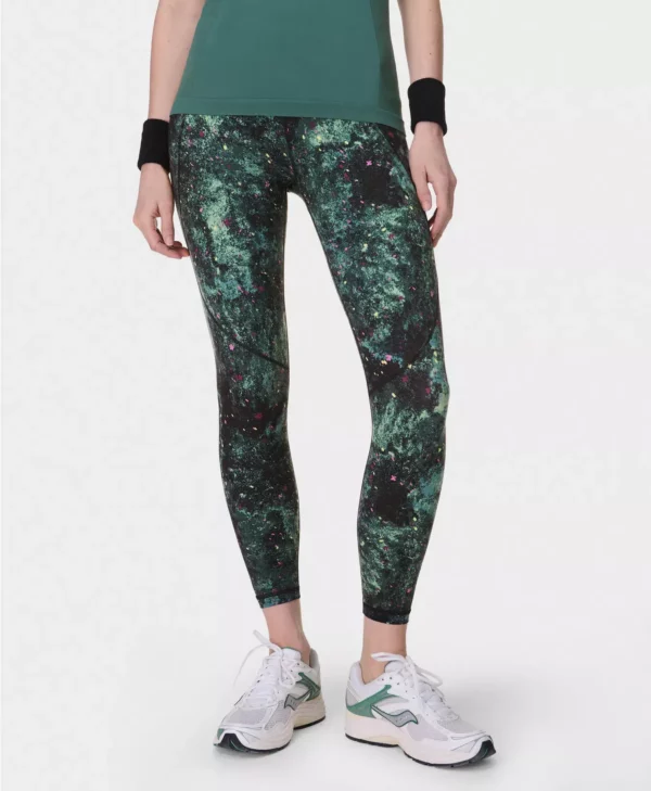 Power Gym Leggings Groene Vuurvliegprint - Sweaty Betty Leggings