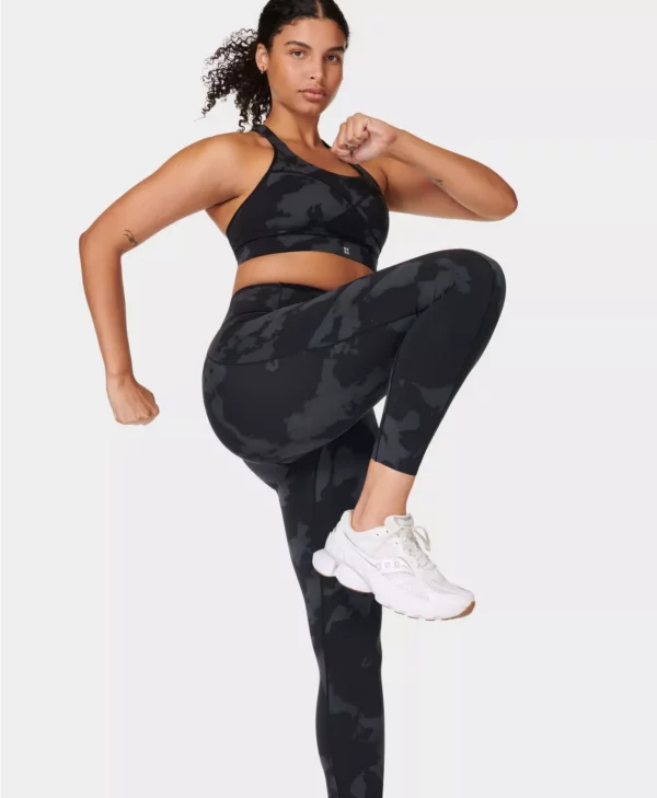 Power UltraSculpt High-Waisted Leggings Zwarte Fade Print - Sweaty Betty Leggings