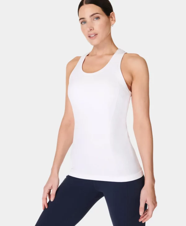 Athlete Seamless Workout Tank Top Wit - Sweaty Betty Tops