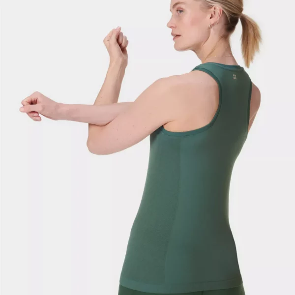 Athlete Seamless Workout Tank Top Diepgroen - Sweaty Betty Tops