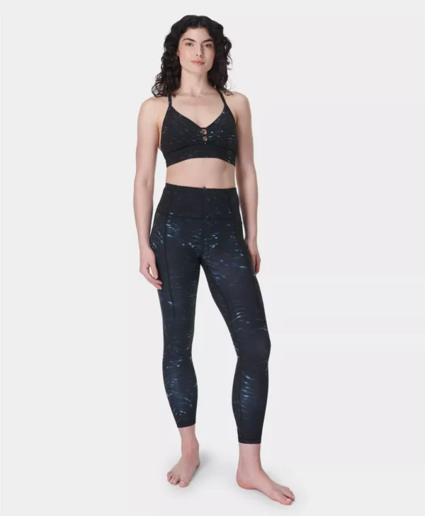 Super Soft Yoga Leggings Blauwe Tijgerprint - Sweaty Betty Leggings