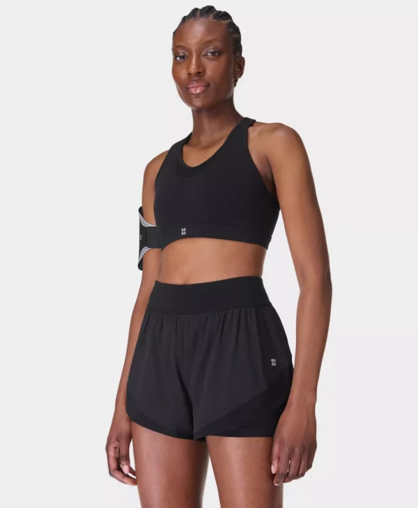Tempo Run Shorts Zwart - Sweaty Betty Hardloopshorts