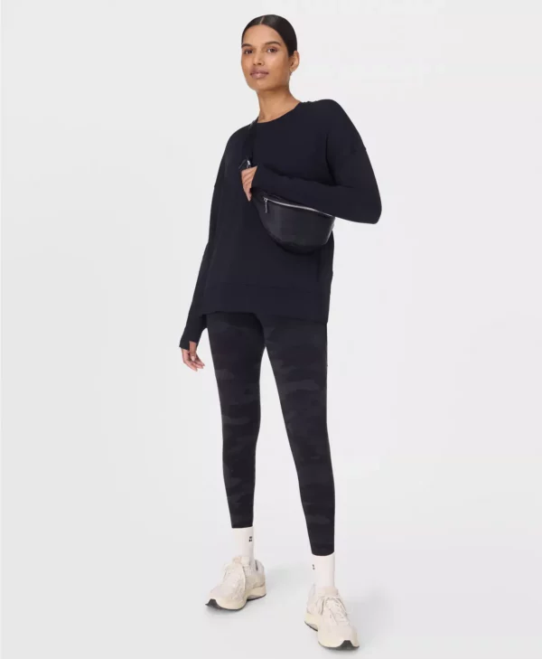 After Class Longline Sweatshirt Zwart - Sweaty Betty Sweaters