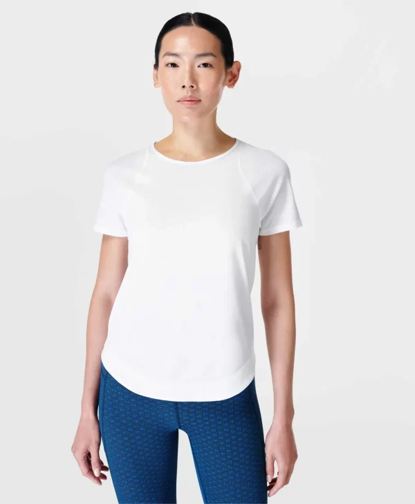 Breathe Easy Mesh T-shirt Wit - Sweaty Betty Hardloopshirt