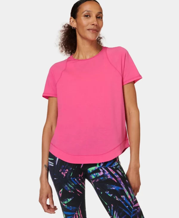 Breathe Easy Mesh T-shirt Felroze - Sweaty Betty Hardloopshirt
