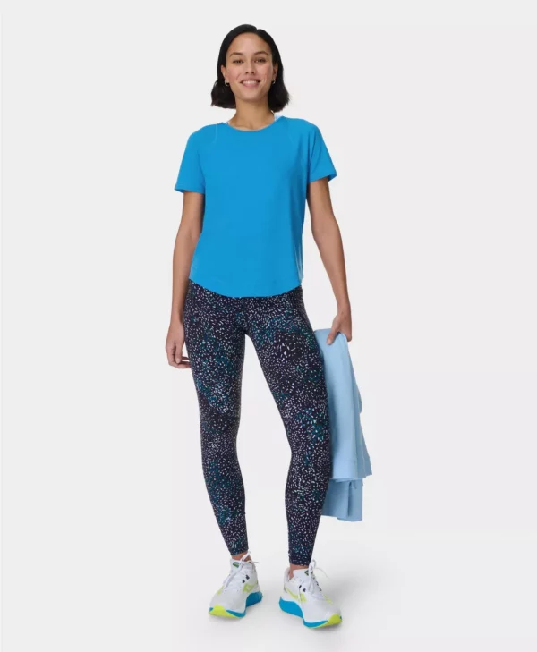 Breathe Easy Mesh T-shirt Oceaanblauw - Sweaty Betty Hardloopshirt