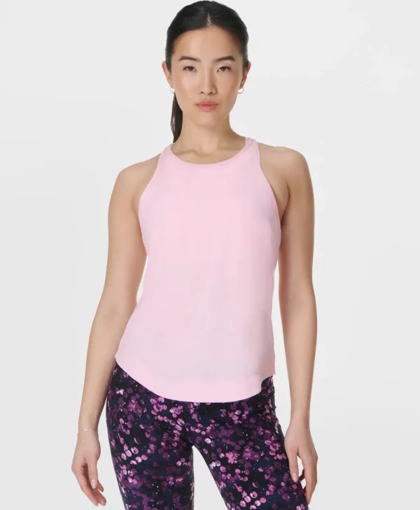 Breathe Easy Run Tank Top Lichtroze - Sweaty Betty Hardlooptop