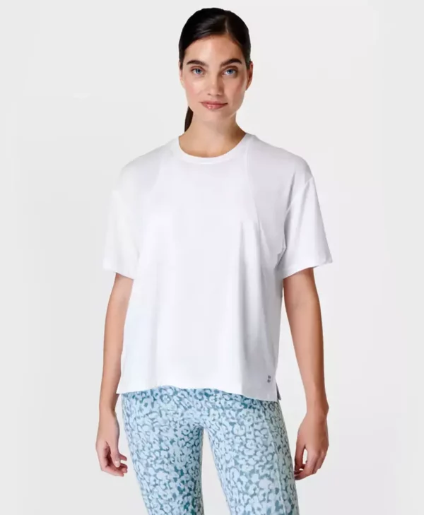 Soft Flow Studio T-Shirt Wit - Sweaty Betty T-Shirts