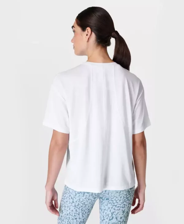 Soft Flow Studio T-Shirt Wit - Sweaty Betty T-Shirts