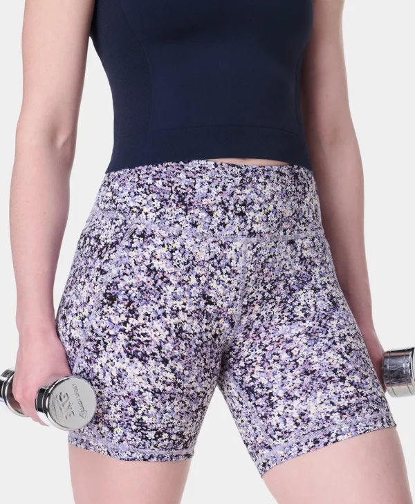 Power 6" Biker Shorts Paarde Bloemenprint - Sweaty Betty Shorts
