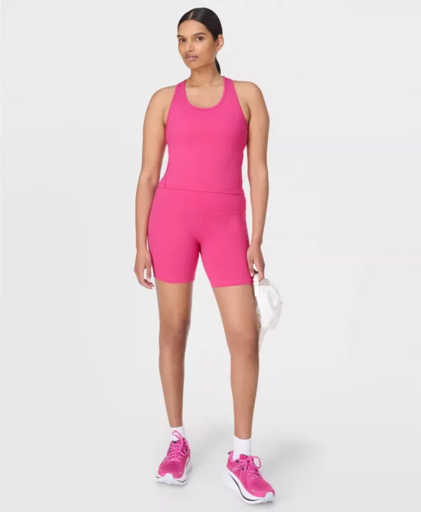 Power 6" Biker Shorts Fuchsia Roze - Sweaty Betty Shorts
