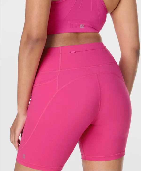 Power 6" Biker Shorts Fuchsia Roze - Sweaty Betty Shorts