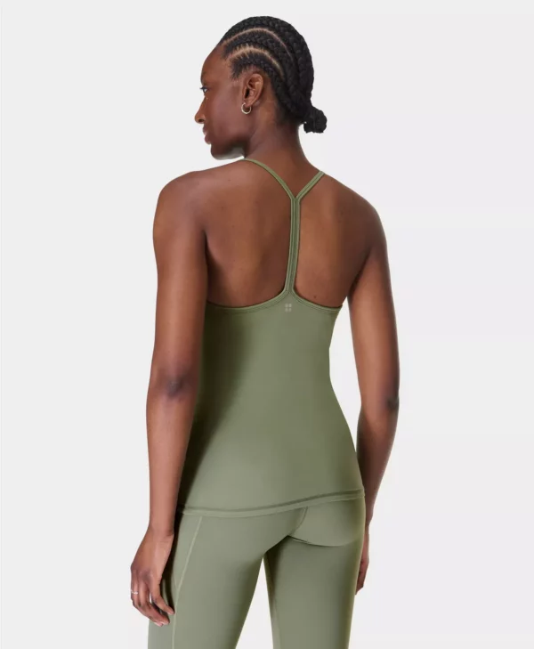 Soft Flow Studio Tank Top Wilgengroen - Sweaty Betty Tops