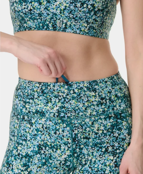 Power Gym Leggings Blauwe Bloemenprint - Sweaty Betty Leggings