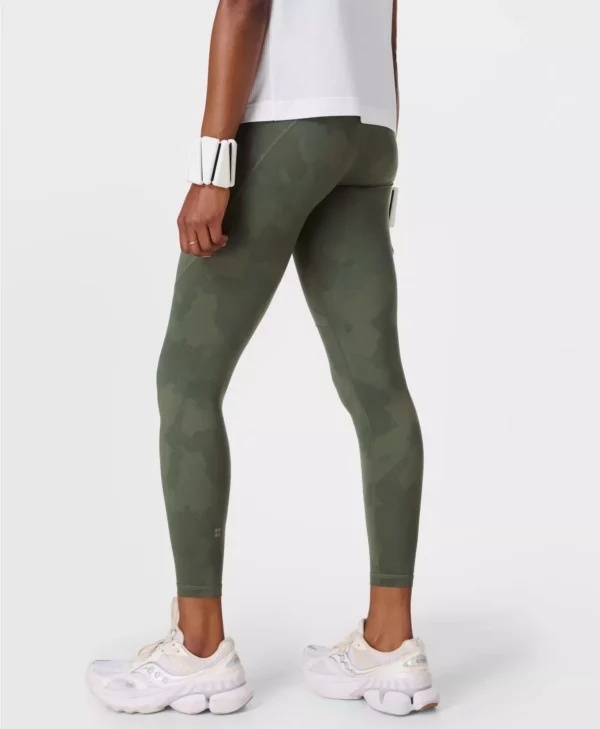 Power Gym Leggings Groene Camouflageprint - Sweaty Betty Leggings