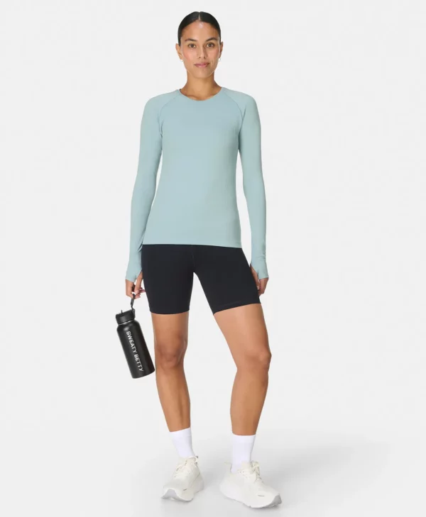 Athlete Seamless Long Sleeve Top Mistblauw
