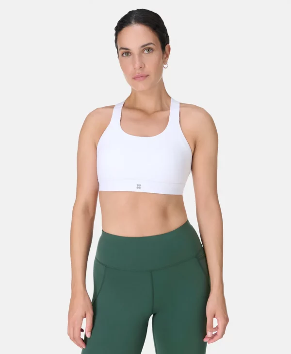 Power Medium Support Sports Bra Wit - Sweaty Betty Sport-bh
