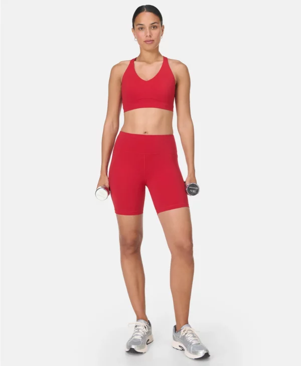 Power 6" Biker Shorts Helderrood - Sweaty Betty Shorts