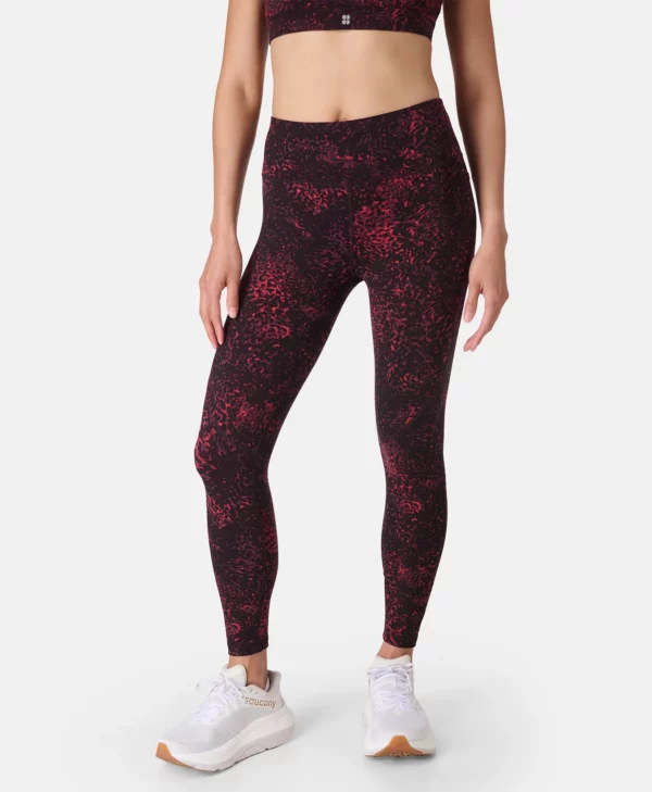 Power Gym Leggings Rode Schildpadprint - Sweaty Betty Leggings