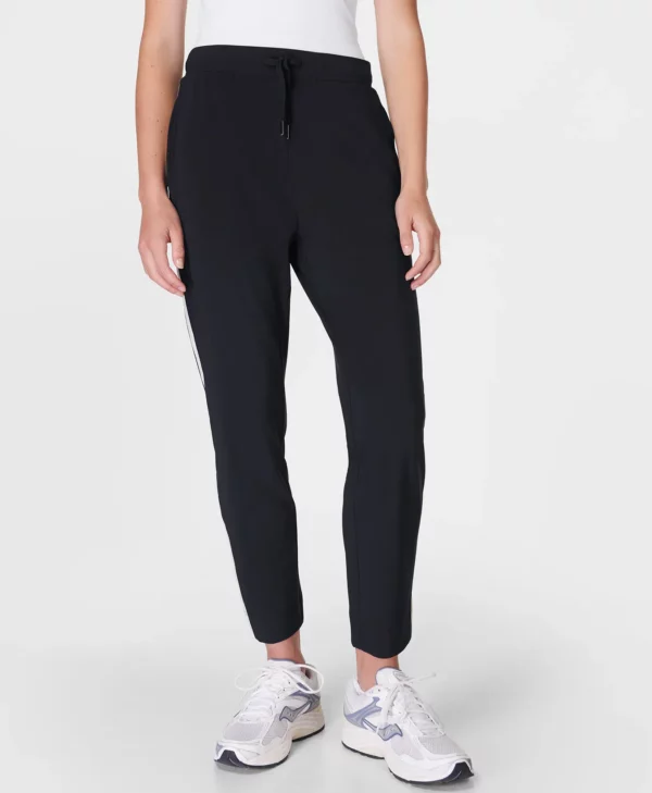 Explorer Broek 27" met Zijstreep Zwart