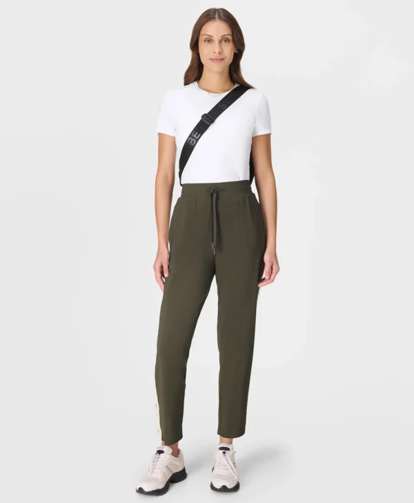 Explorer Broek 27" met Zijstreep Olijfgroen