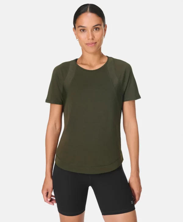 Breathe Easy Mesh T-Shirt Olijfgroen