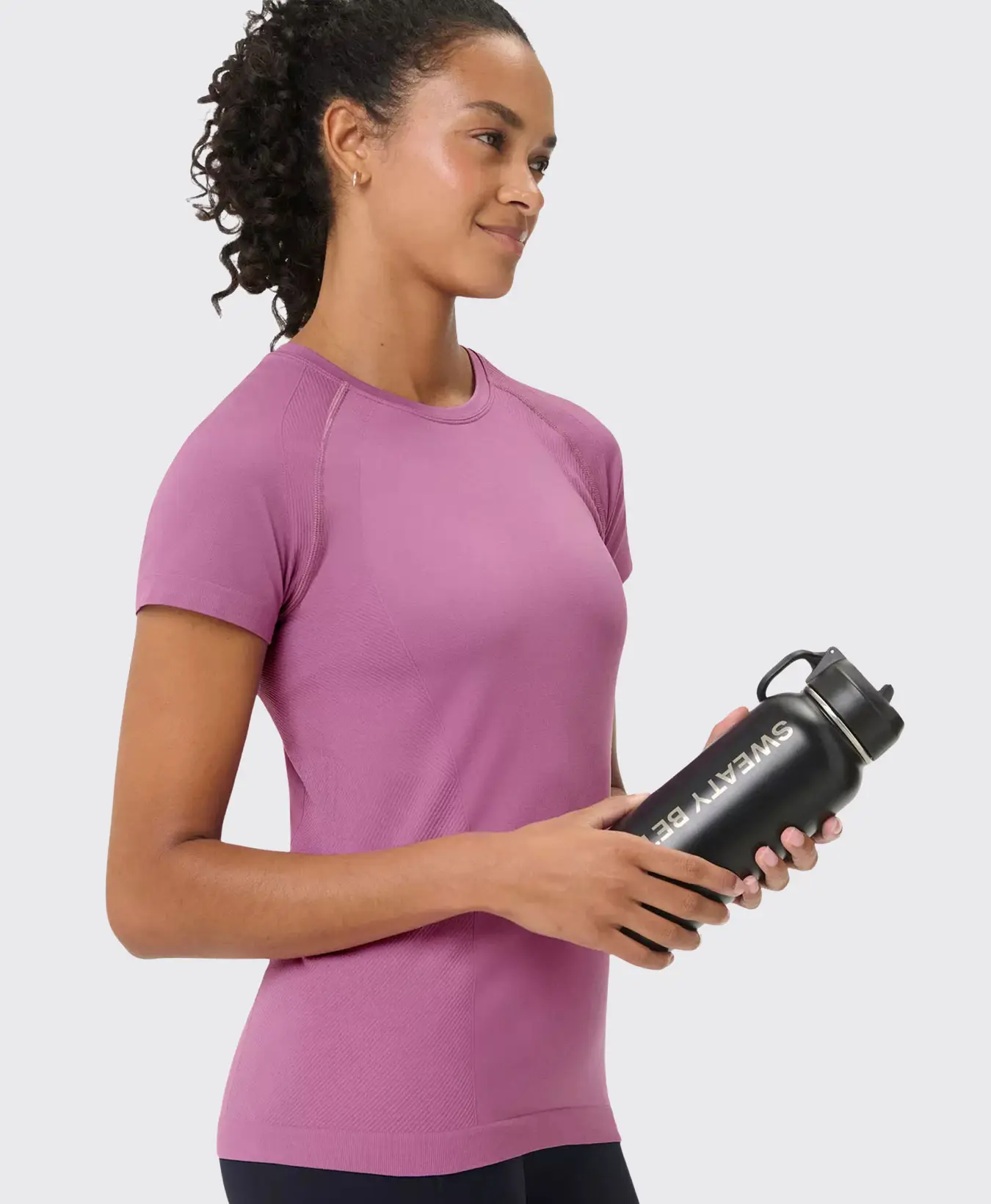 Athlete Seamless Workout T-Shirt Dieppaars