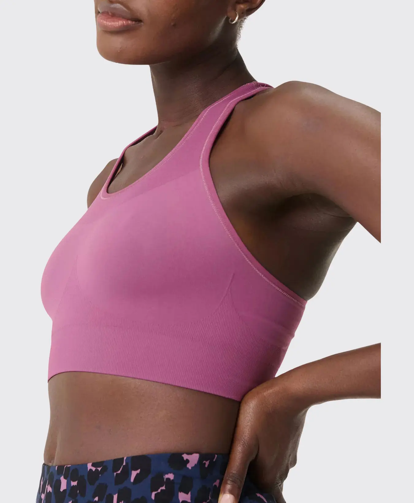) Sweaty Betty Stamina Seamless Sports Bra - Medium Support