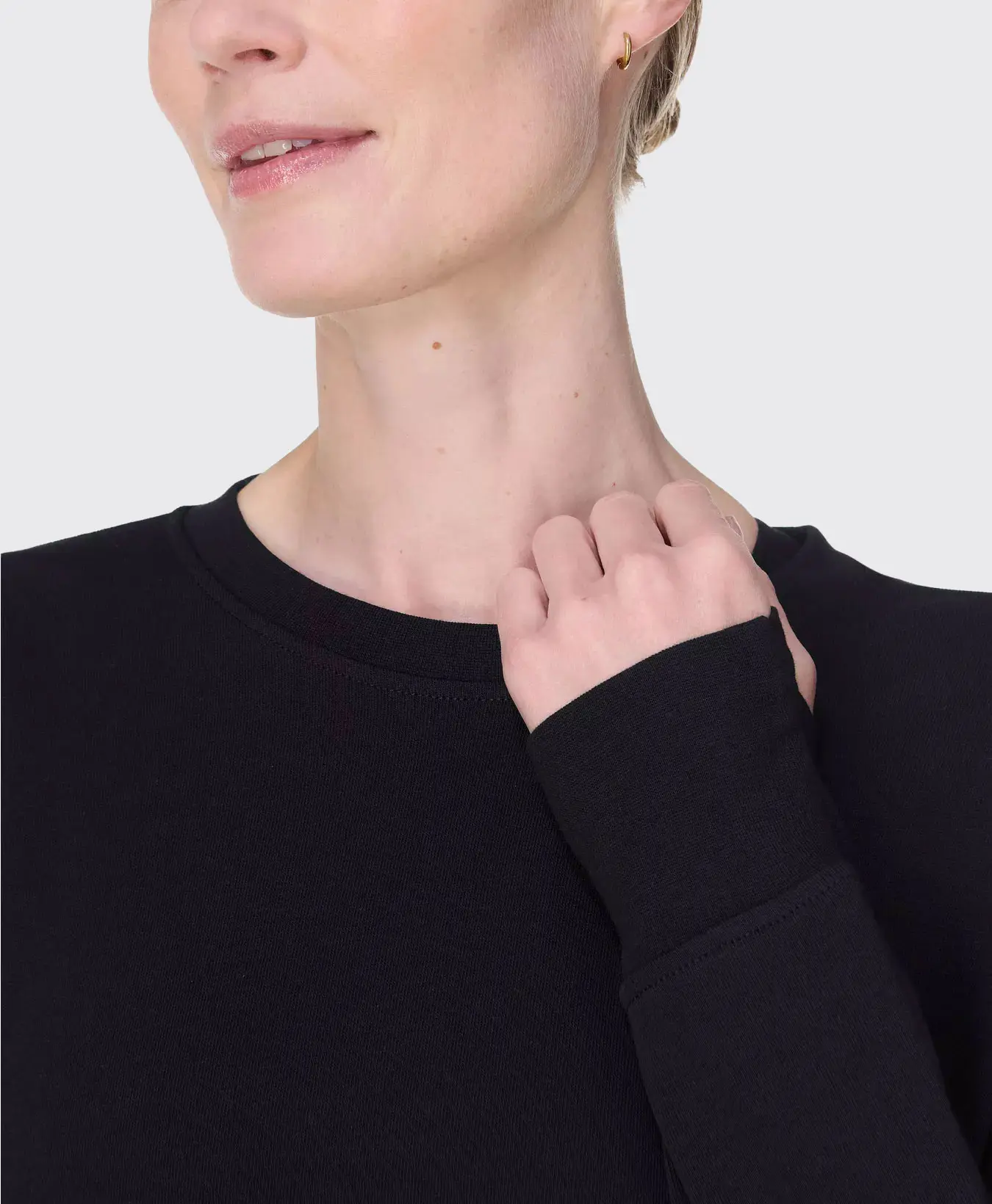 After Class Crop Sweatshirt Zwart