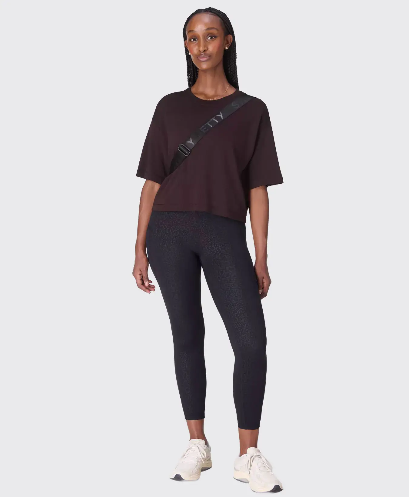 All Day 7/8 Leggings Emboss Zwarte reptielprint (reliëf)