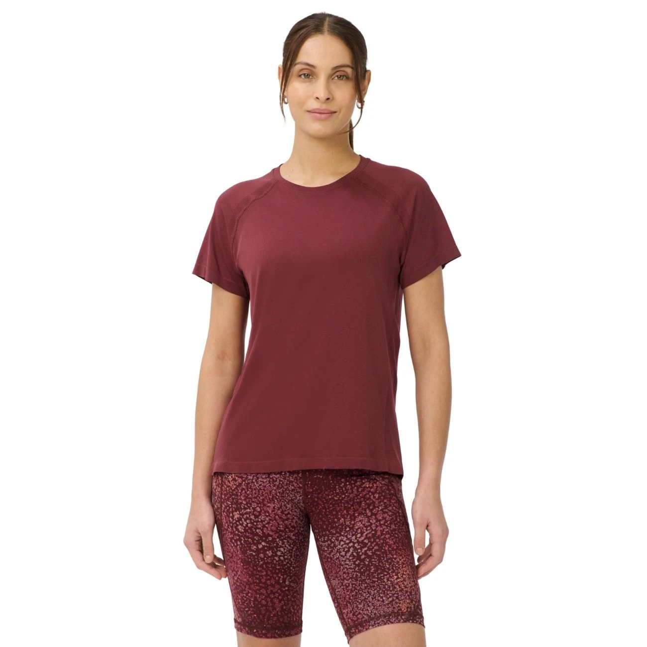 Athlete Featherweight Seamless T-Shirt Merlot Red