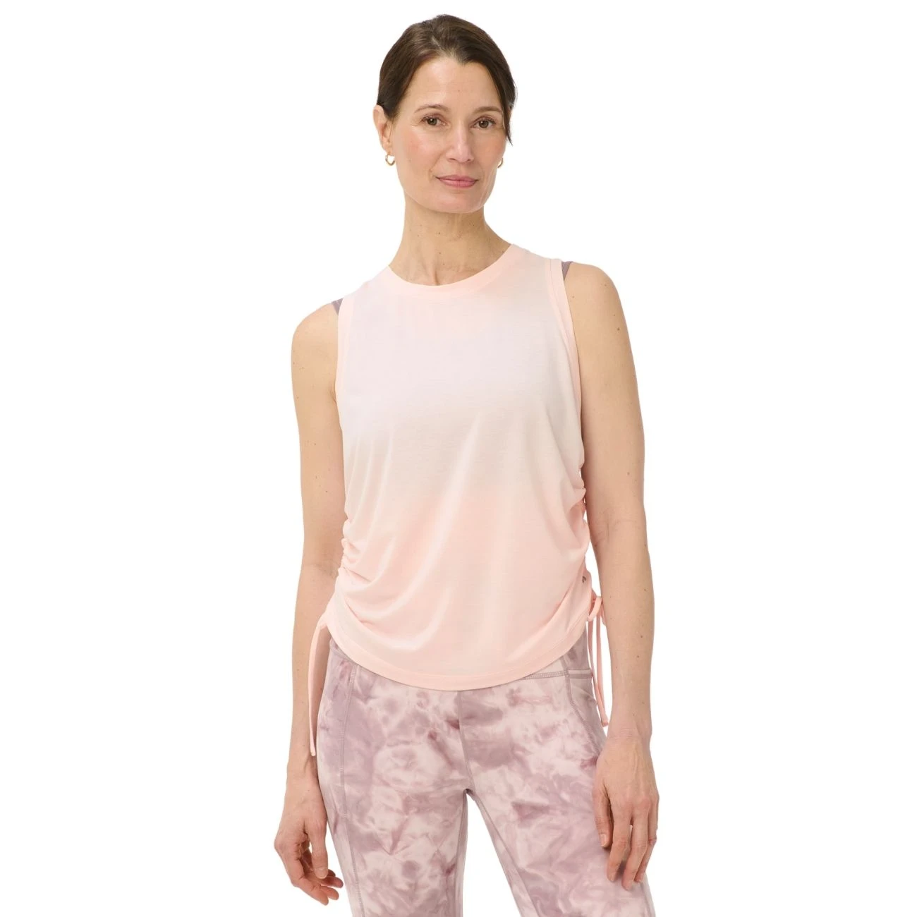 Soft Flow Studio tanktop met ruches Sundust Pink