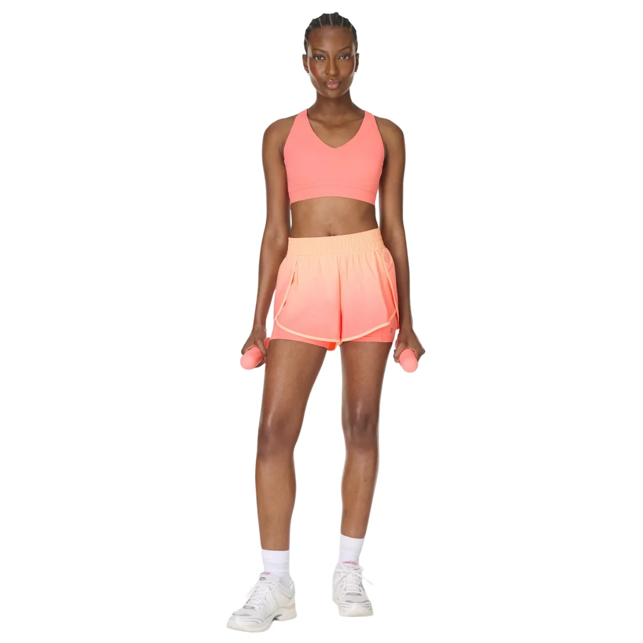 Get Set 2-in-1 Multi-Train Shorts MelonPink PeachOrange Ombre